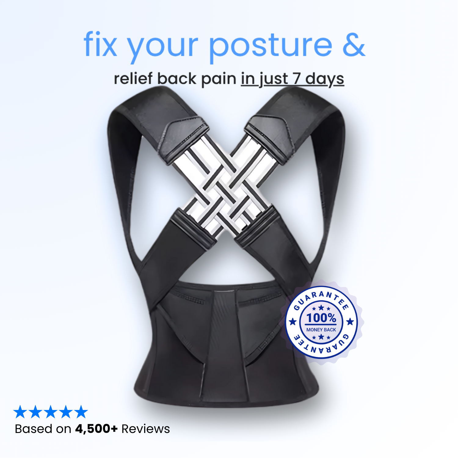 Back Shoulder Posture Corrector (Unisex)