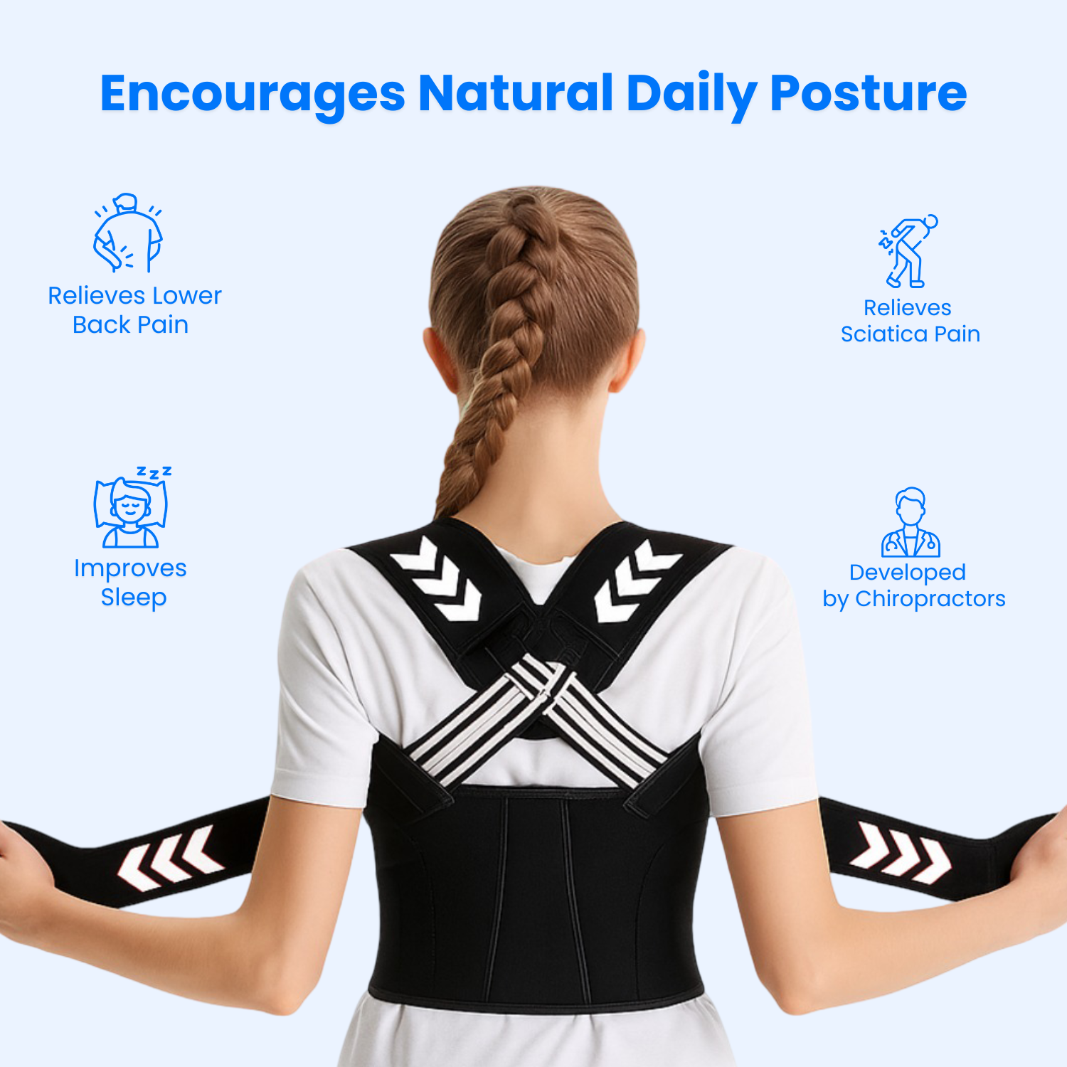 Back Shoulder Posture Corrector (Unisex)