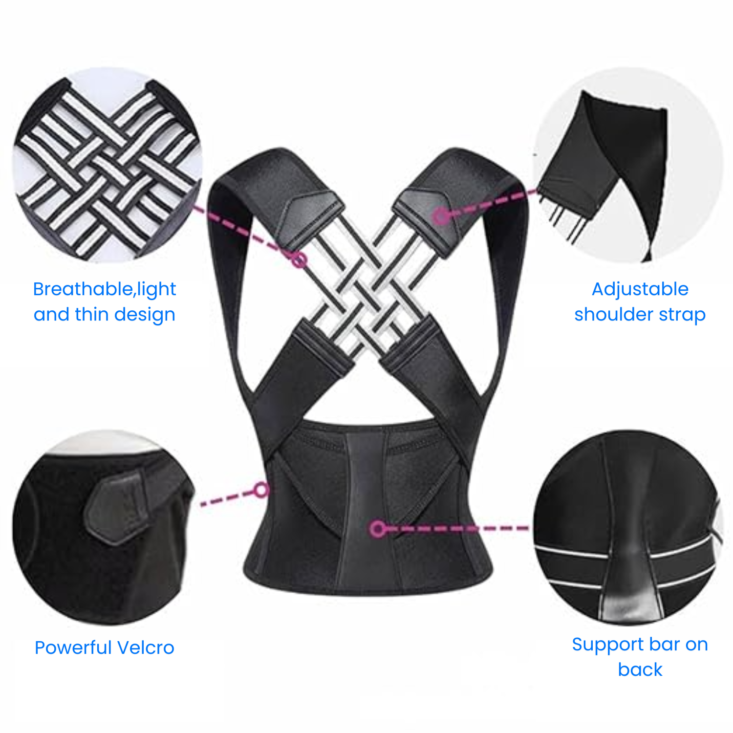 Back Shoulder Posture Corrector (Unisex)